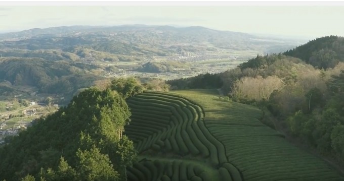 和束町を空撮